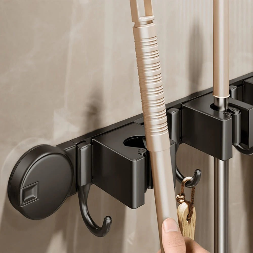 Multi-Functional Wall-Mounted Aluminum Suction Cup Holder(52cm)