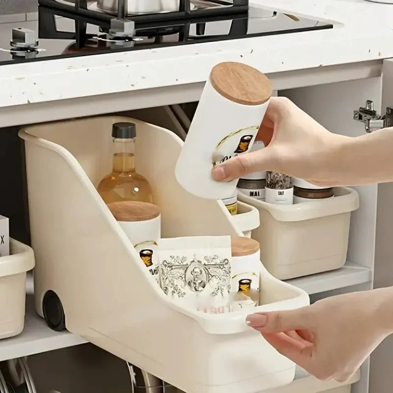 سلة تخزين متعددة الأغراض ويا عجلات (تايرات)