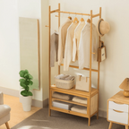 Multi-Functional Bamboo Wood Storage Organizer Rack (70cm)