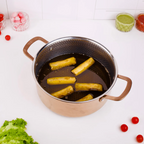 Multi-Purpose Copper Core Honeycomb Cooking Pot With Lid (24cm)