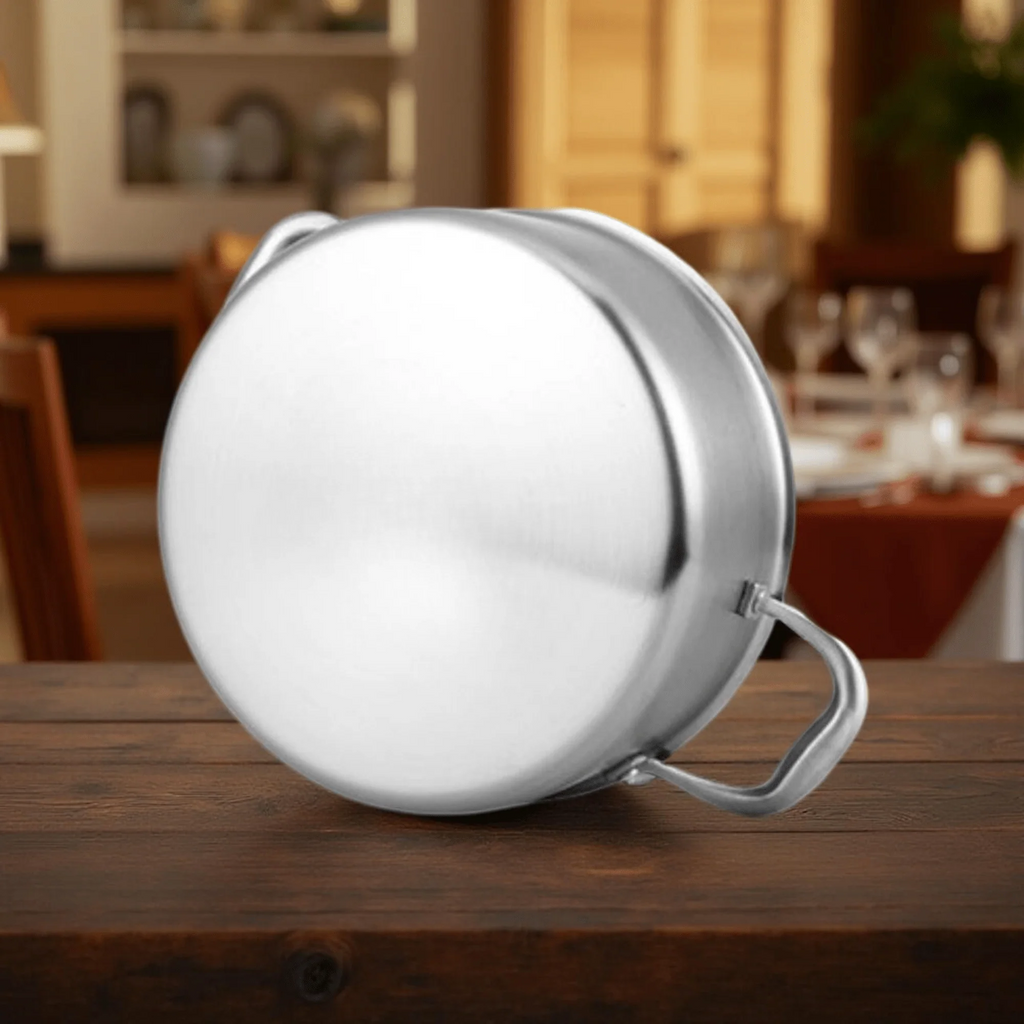 Multi-Purpose Stainless Steel Honeycomb Soup Pot with Lid (24cm)