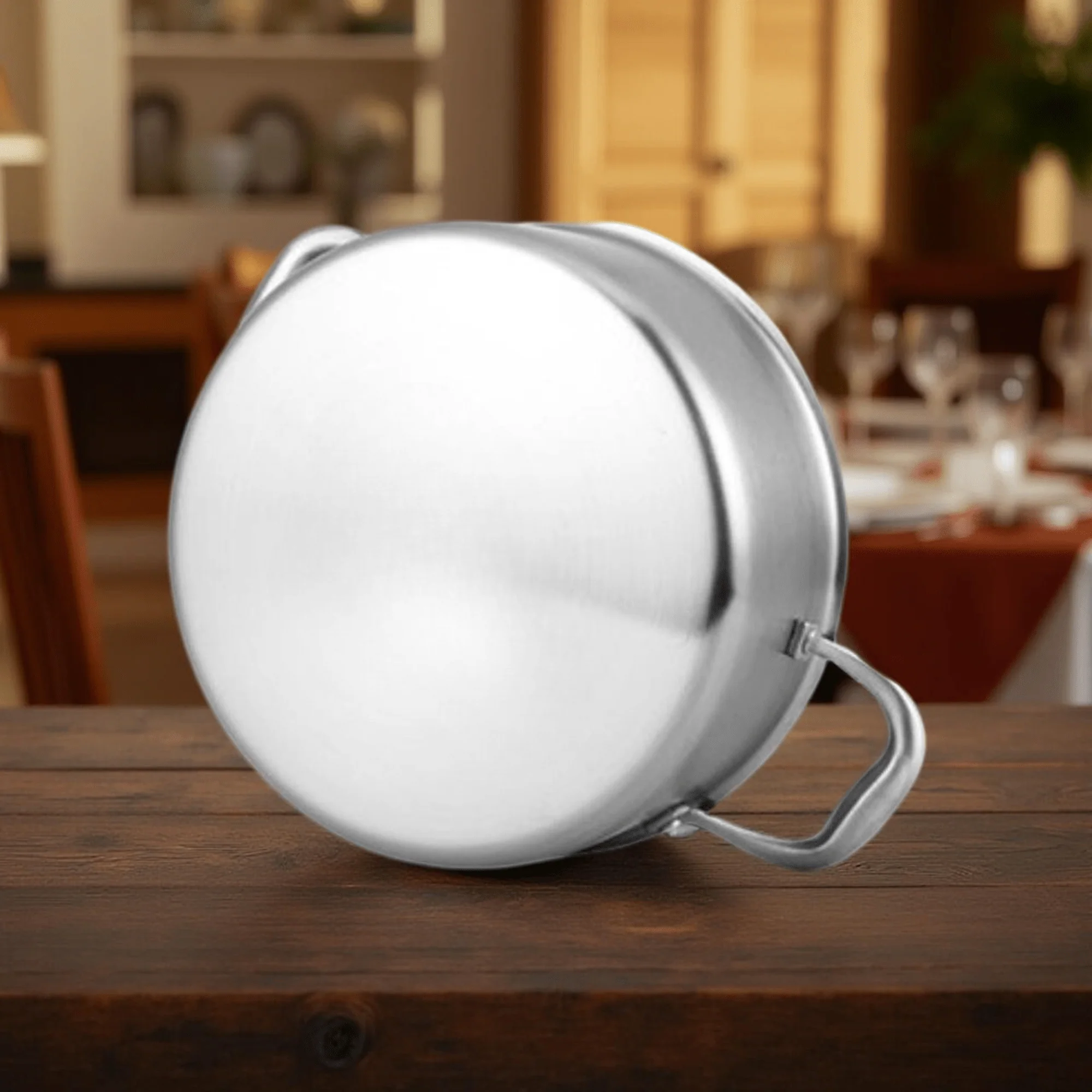 Multi-Purpose Stainless Steel Honeycomb Soup Pot with Lid (24cm)