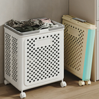 Multi-Purpose Plastic Foldable Laundry Basket with 360° Wheels