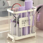 Multi-Purpose Household Plastic Storage Basket for Laundry with Wheels