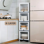 Multi-Storage Wardrobe Cabinet (4-Layer)