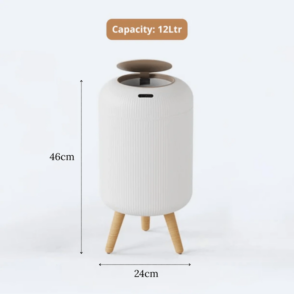 Smart Motion Sensor Trash Can with Lid (12L)