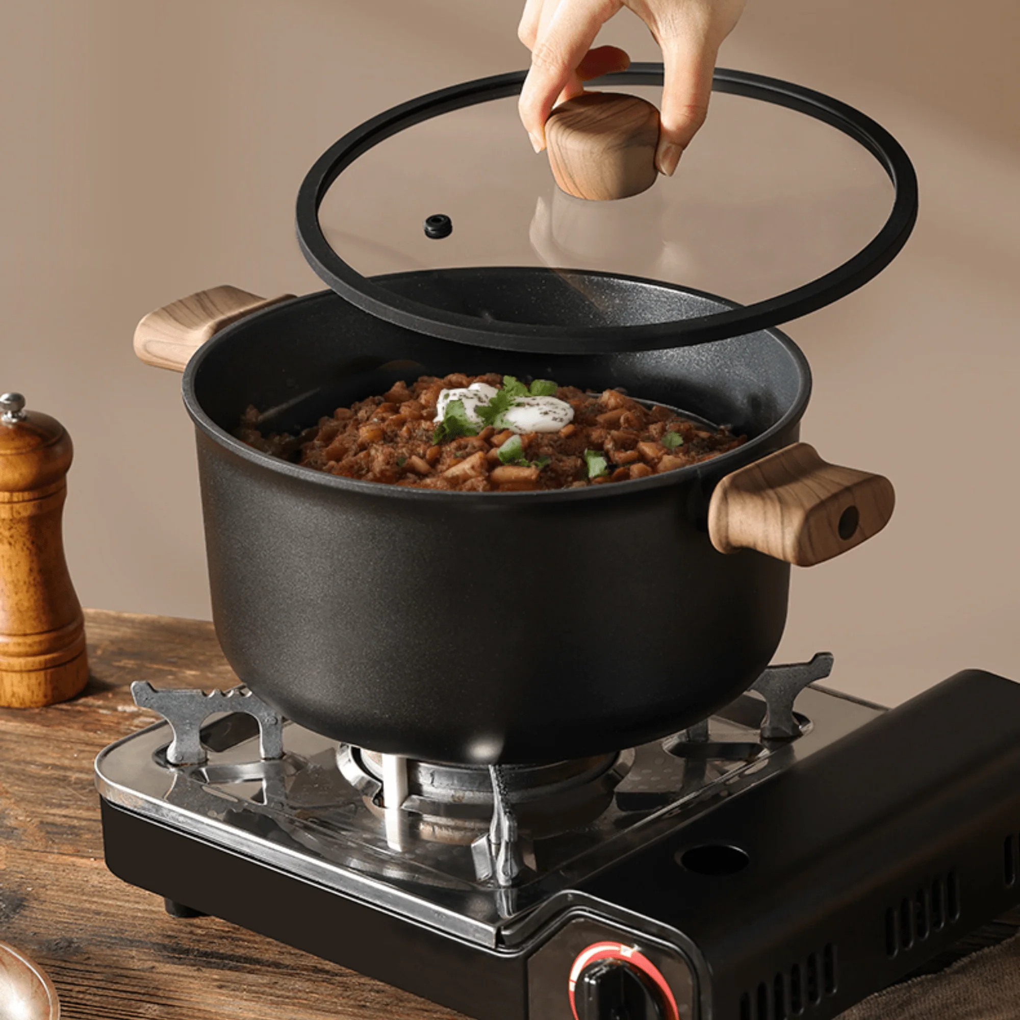 Titanium Non-Stick Soup Pot with Lid (24cm)