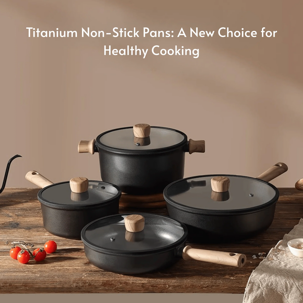 13-Piece Titanium Coated Non-Stick Kitchen Cookware Set