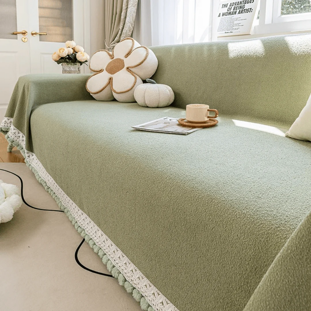 Green Elegance Elegance Chenille Sofa Cover
