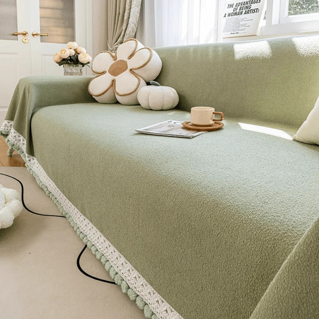 Green Elegance Elegance Chenille Sofa Cover