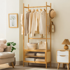 Multi-Functional Bamboo Wood Storage Organizer Rack (70cm)