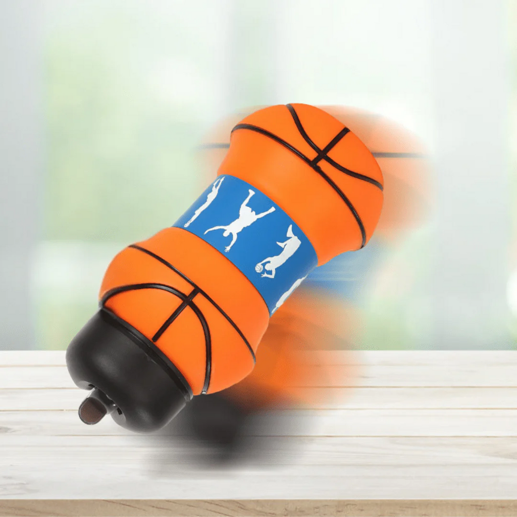 Collapsible Silicone Basketball Design Drinking Bottle