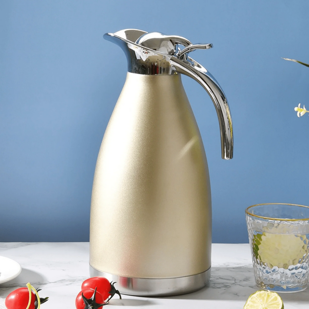 Double-Layer Stainless Steel Bottle with Vacuum Sealed Lid (2L)