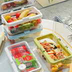 Multi-Purpose Portable Leak-Proof Sealing Crisper Box with Ice Crystals