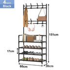 All-In-One Coat Hanger & Shoe Storage Shelf