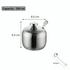Stainless Steel Multifunctional Seasoning Jars (250 ml)