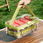 Multi-Purpose Portable Leak-Proof Sealing Crisper Box with Ice Crystals