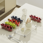 Premium 4 Jar Snack & Dry Fruit Container Set with Tray & Lids