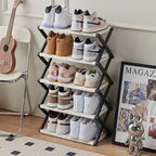 Compact Space Foldable Shoe Rack