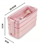 3-in-1 Compartment Containers With Spoons