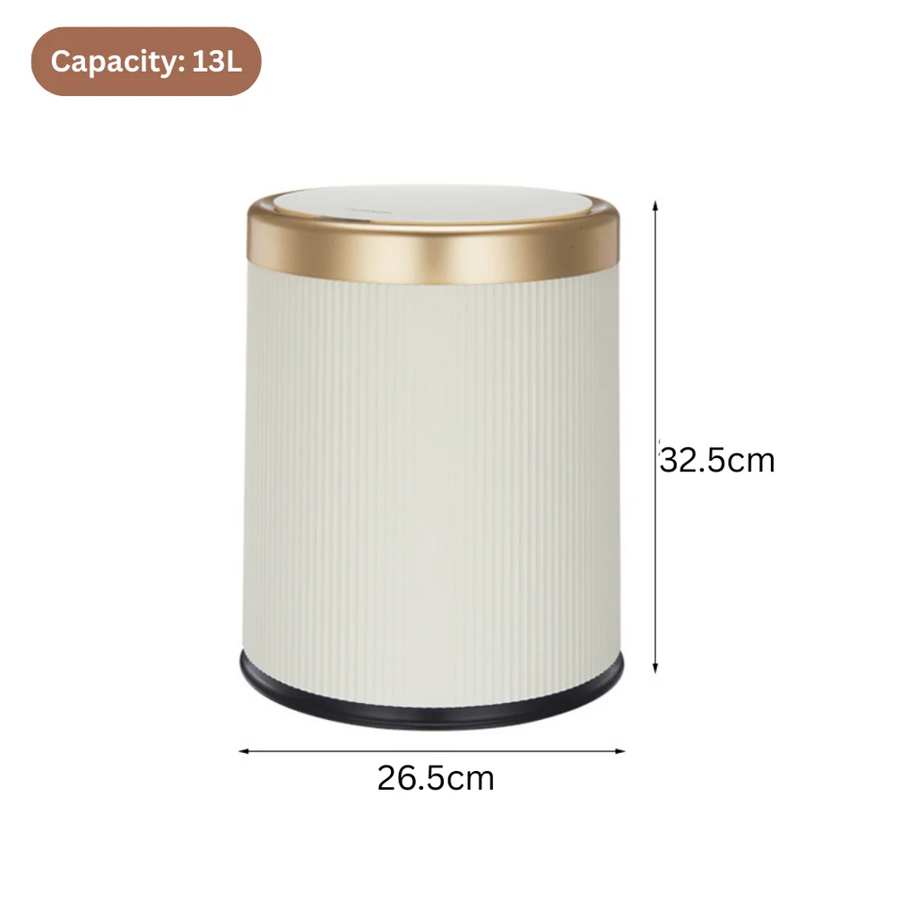 Smart Automatic Round Plastic Trash Can with Lid