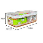 Multi-Purpose Portable Leak-Proof Sealing Crisper Box with Ice Crystals
