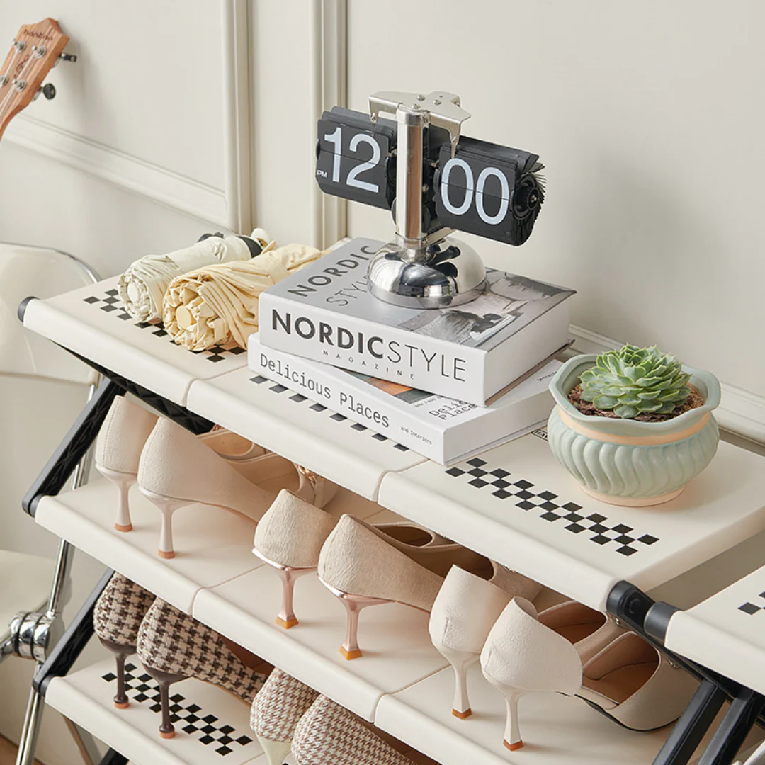 Compact Space Foldable Shoe Rack