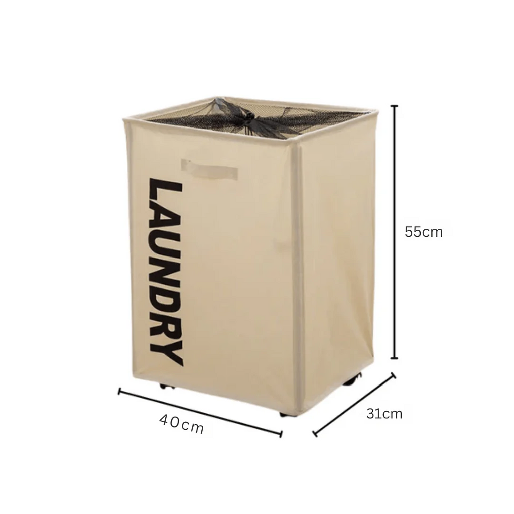 Rolling Laundry Basket with Wheels
