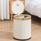 Smart Automatic Round Plastic Trash Can with Lid