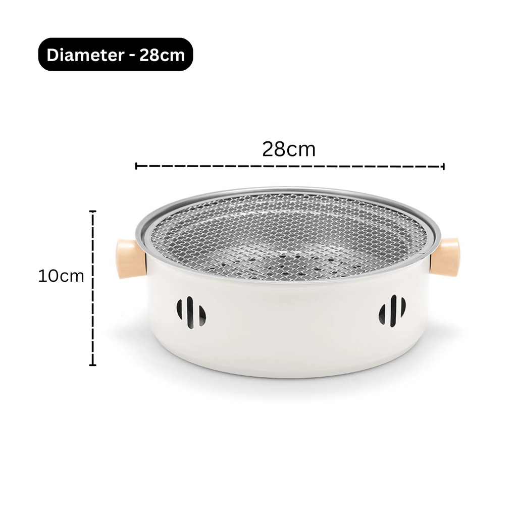 شواية فحم (منقل) محمولة متعددة الأغراض