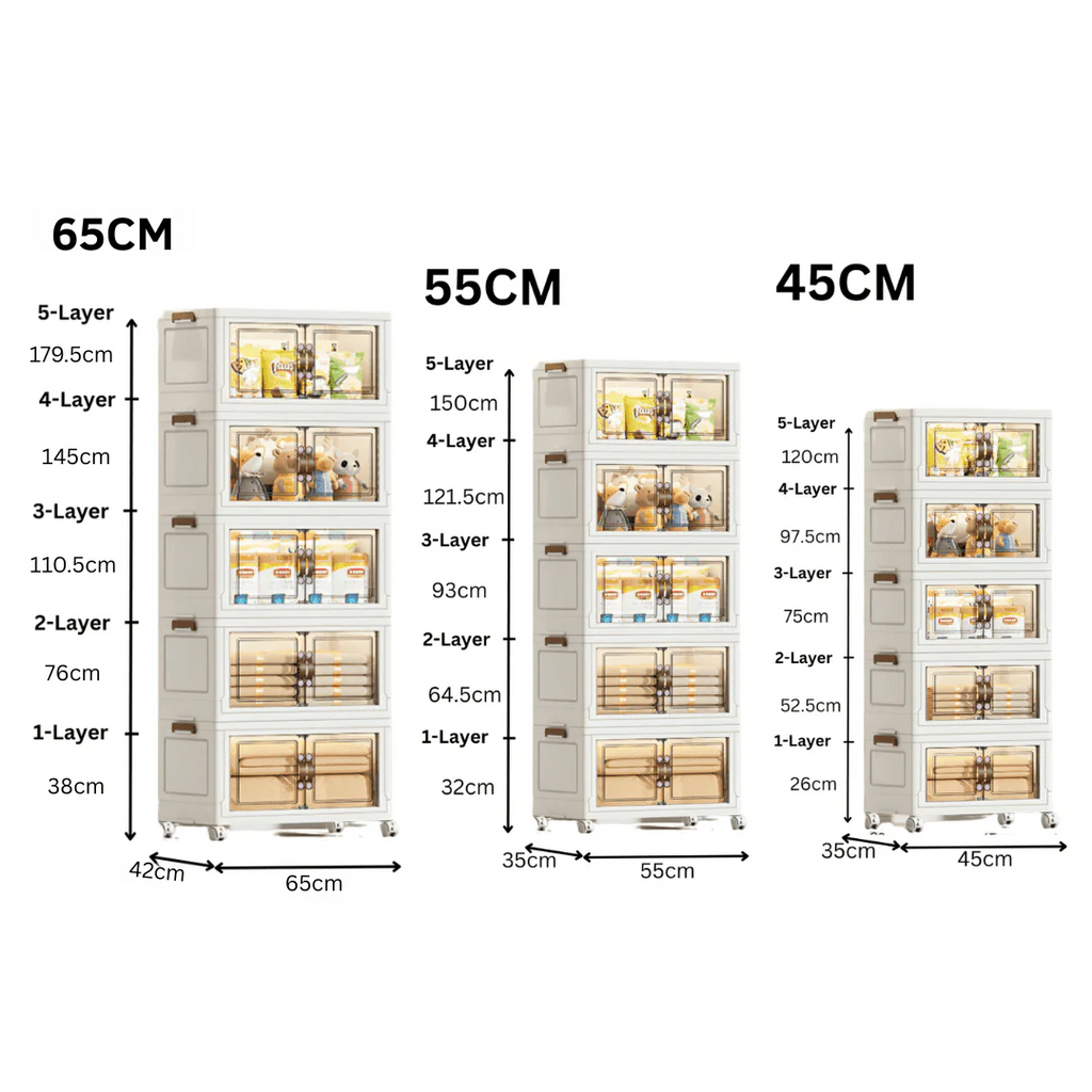 Foldable Multi-purpose Wardrobe Storage Cabinet