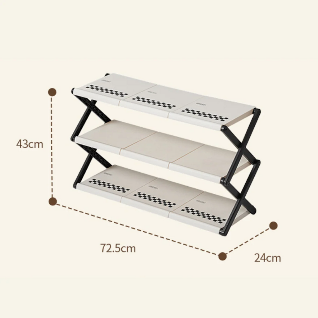 Compact Space Foldable Shoe Rack