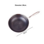 Multi-Purpose Honeycomb Stainless Steel Deep Frying Pan with Composite Lid (28 cm)