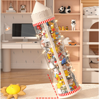 Multi-Purpose Plastic Princess Castle Doll Storage Bucket with Zipper (27cm)