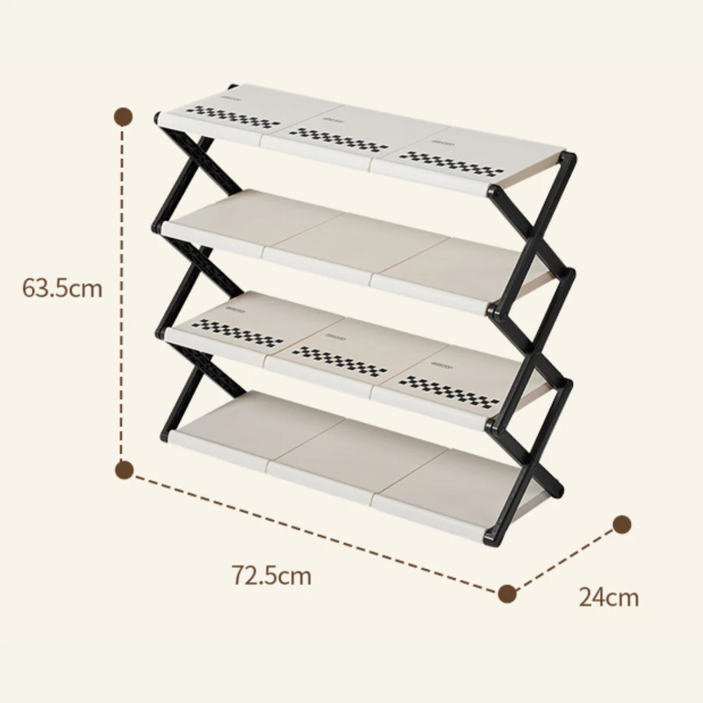 Compact Space Foldable Shoe Rack