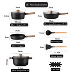 13-Piece Titanium Coated Non-Stick Kitchen Cookware Set